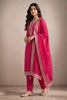 Rani Silk Zari Woven And Neck-Embroidered Unstitched Suit Material