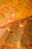 Mustard Color South Soft Silk Woven Saree