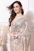 Dusty Pink Color Sequins Embroidered Georgette Saree