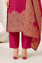 Rani Pashmina Zari Woven Unstitched Suit Material