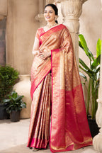 Rani Maheshwari Silk Soft Brocade Woven Saree