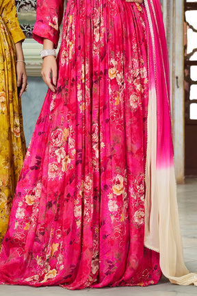 Crepe Printed Anarkali Kurtis