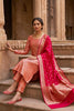 Cherry Red Banarsi Silk Woven Unstitched Suit Material