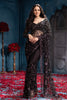 Black Cut-Dana And Sequins Embroidered Net Saree