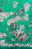 Teal Green Tussar Silk Floral Printed Saree