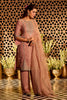 Dusty Pink Salsa Tissue Embroidered Unstitched Suit Material