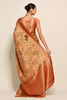 Peach Colour Banarasi Woven Silk Saree