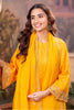 Mustard Zari And Sequins Embroidered Suits With Embroidered Pallazo