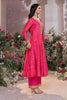 Magenta Pink Printed & Emboridered Anarkali Suit