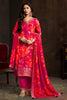 Rani Color Silk Floral Printed & Zari Woven Suit Set