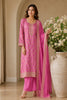 Mauve Woven And Embroidered Silk Suit