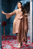 Brown Pure Matelic Tissue Sequins Embroidered Suit