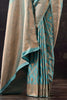 Light Turquoise Katan Silk Banarasi Woven Saree
