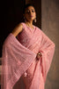 Pink Net Sequins & Cut-Dana Embroidered Saree with Readymade Blouse
