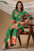 Green Color Muslin Printed Co-Ord Set