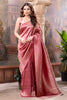 Rani Color Zari Woven Tissue Silk Saree