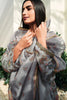 Grey Color Floral Printed Unstitched Suit Material