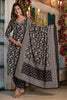 Black Color Cotton Printed Suit