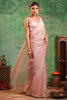 Dusty Pink Colour  Crush Tissue Saree