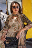 Beige & Brown Color Pashmina Printed Unstitched Suit Material