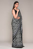 Black & White Color Crepe Printed Saree