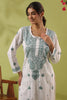 White Resham Embroidered Kurta