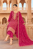 RanI Crepe Silk Zari Woven And Embroidered Unstiched Suit Material