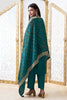 Teal Silk Zari Woven Suit Set