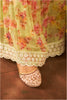 Parrot Green Color Crepe Silk Embroidered &amp; Floral Printed Suit with Gharara