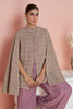 Dusty Pink Crepe Silk Embroidered Dress With Embroidered Palazzo