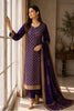 Purple Georgette Zari Woven Suit