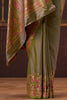 Mehandi Color Soft Silk Kalamkari Woven Saree