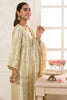 Cream Shisha Silk Work Unstitched Suit Material