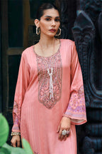 Dusty Pink Spun Pashmina Printed Unstitched Suit Fabric