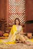 Yellow Cotton  Printed And Mirror Work Suit
