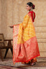 Mustard Color Organza Cotton Woven Saree