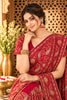 Rani Resham And Swaroski Embroidered Georgette Saree