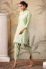 Pista Green Solid Color Muslin Kurta Set