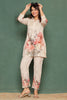 Cream Color  Khadi Cotton Printed Co-Ord Set