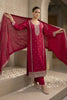 Magenta Pink Crepe Silk Zari and Sequins Embroidered Anarkali Suit