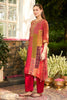 Maroon Crepe Silk Printed Kurta Set