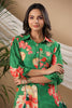 Green Color Muslin Printed Co-Ord Set