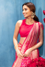 Rani Zari Woven Fuji Silk Saree