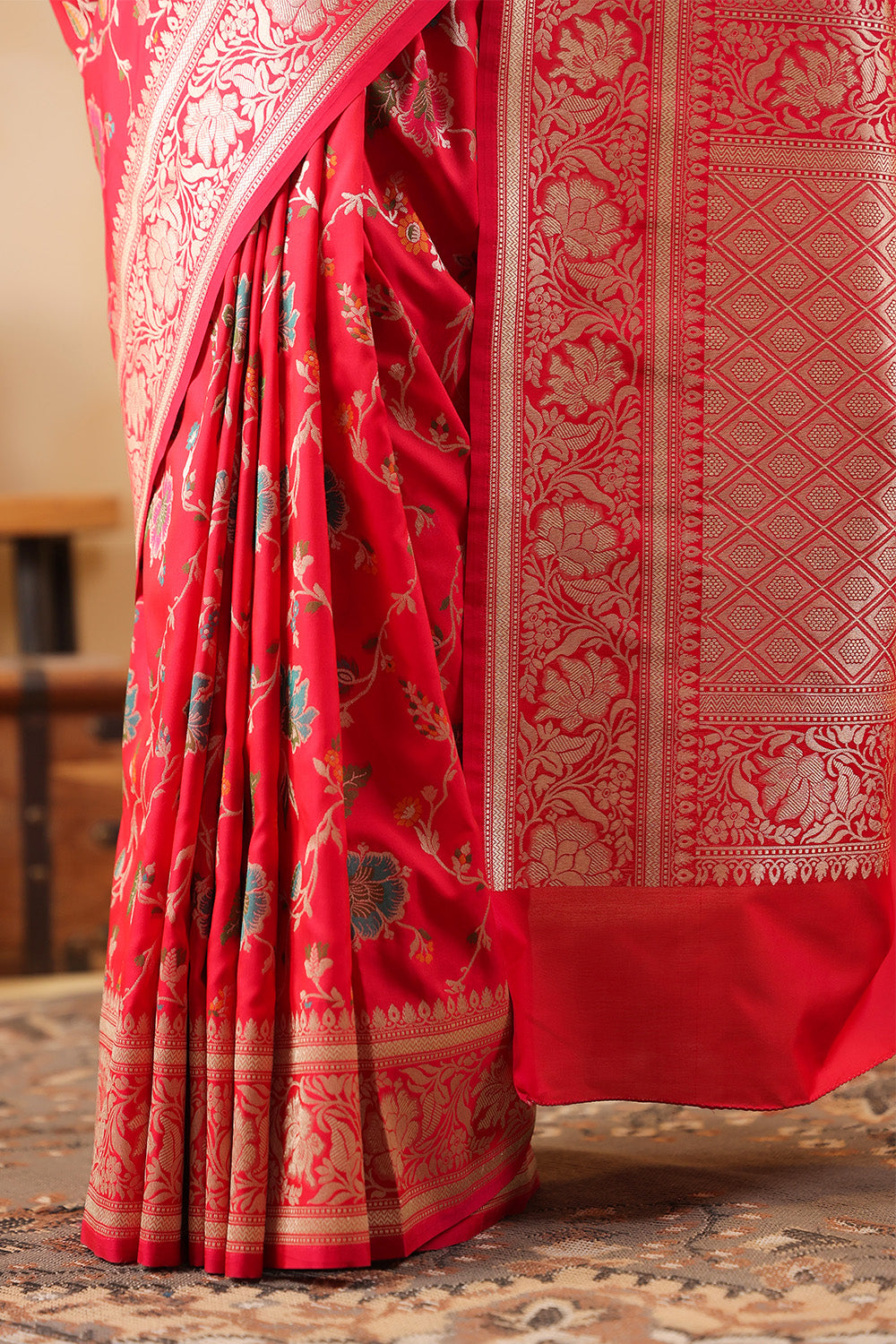 Rani Silk Banarasi Woven Saree