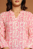 Pink & Beige Color Cotton Printed Tunic