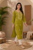 Sage Green Resham Embroidered Cotton Kurta