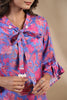 Purple Colour Muslin Printed Co-Ord Set