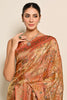 Peach Colour Banarasi Woven Silk Saree