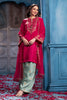 Cherry Red Sequins And Zari Embroidered Silk Suit Set