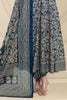 Navy Cotton Printed Anarkali Suit Set
